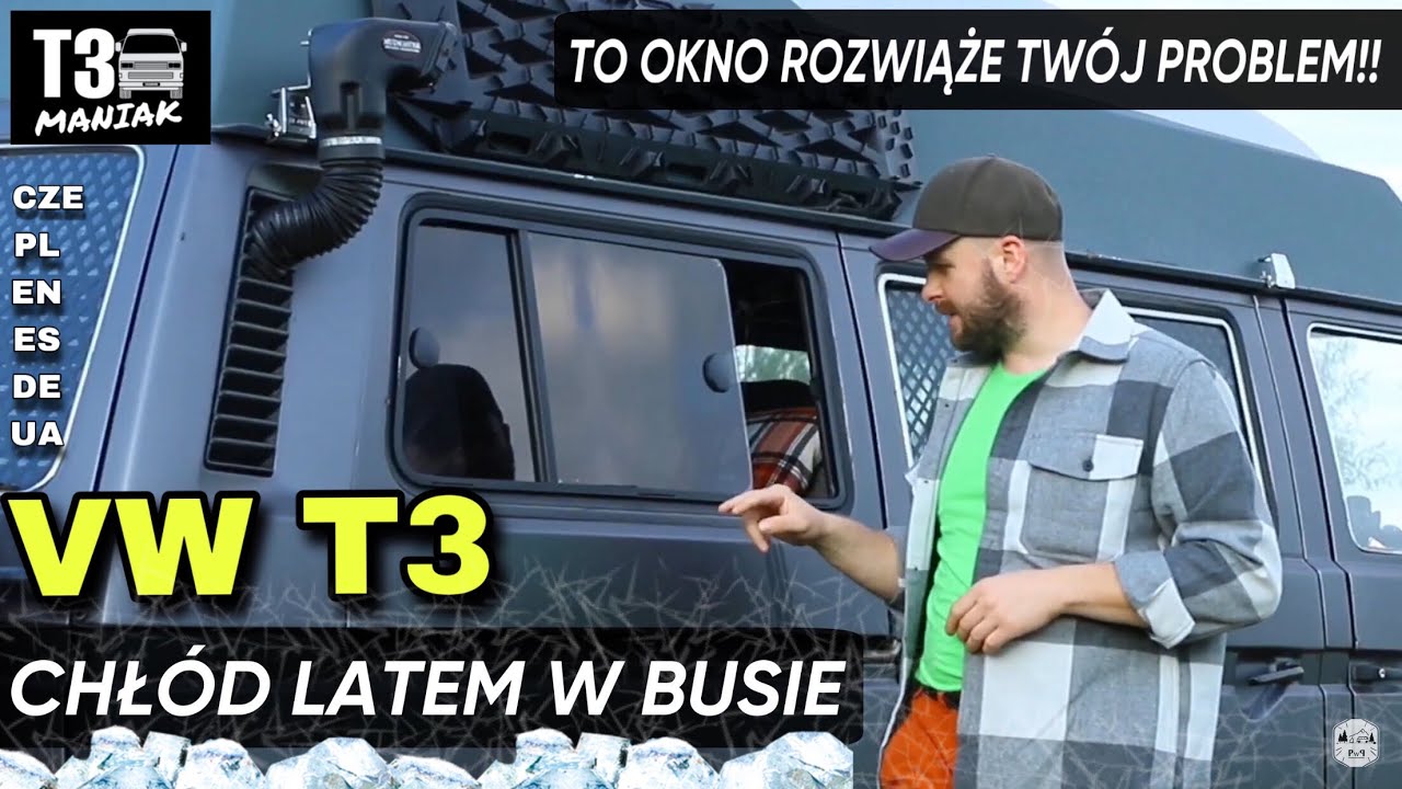 UPALNE PORANKI W KAMPERZE? JEST NA TO SPOSÓB | VW T3 OTWIERANE OKNO OSTATNIEGO RZĘDU EN DE UA ES CZE