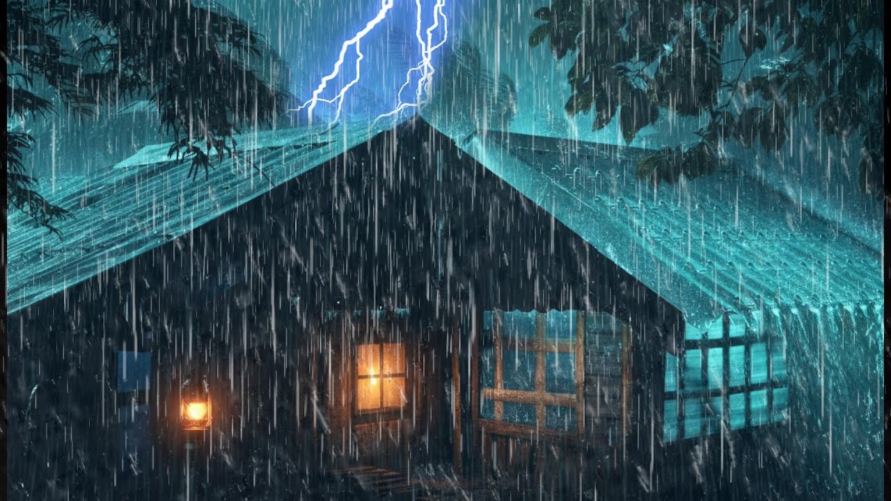 Perfect Rain Sounds For Sleeping ⛈️ Sleep FAST with Heavy Rain - Rainfall for Insomnia Relief, ASMR