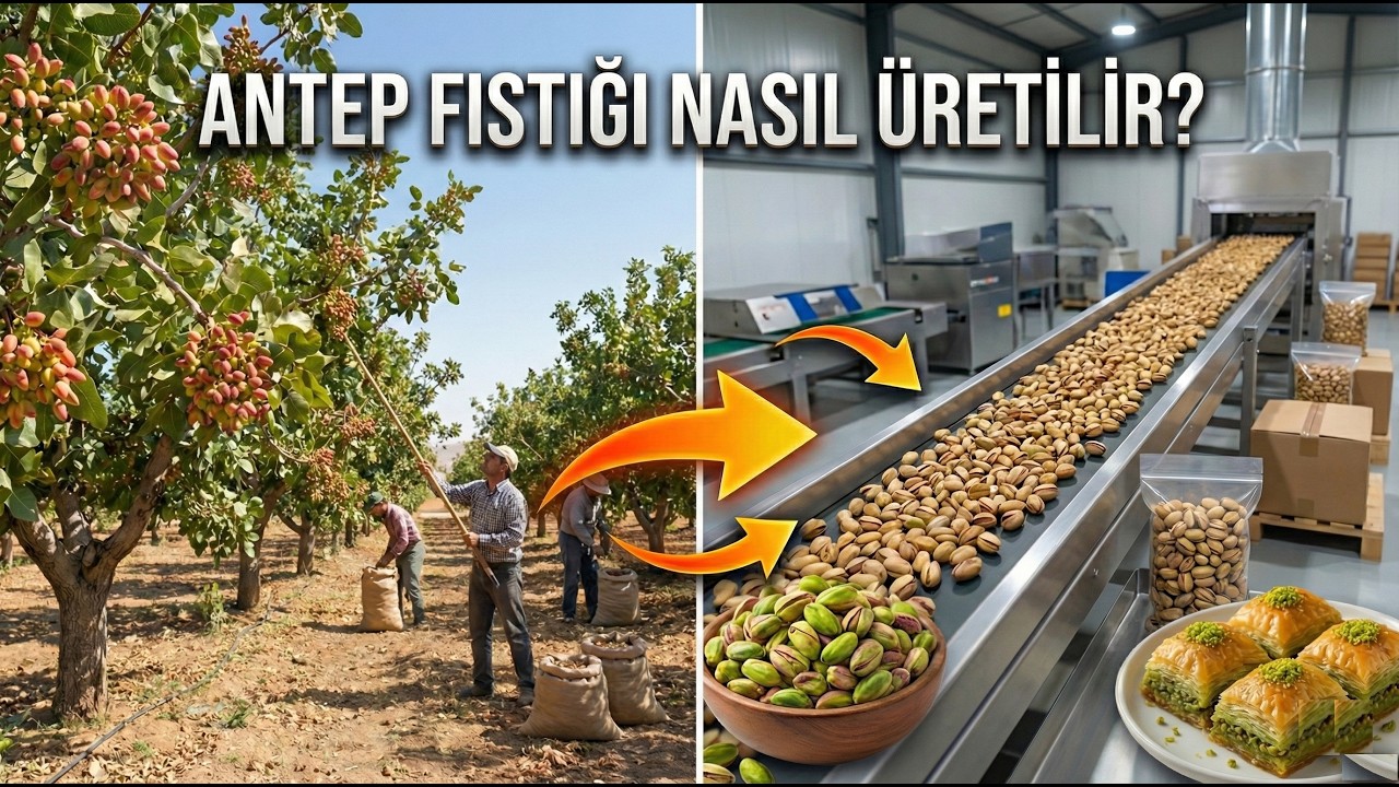 Dalından Pakete Yeşil Altın! 🟢 Antep Fıstığı Nasıl Üretilir?