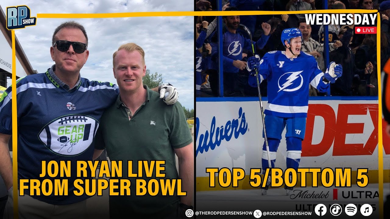Jon Ryan LIVE From The Super Bowl + NHL Top 5 / Bottom 5 | RP Show LIVE | February 4, 2026