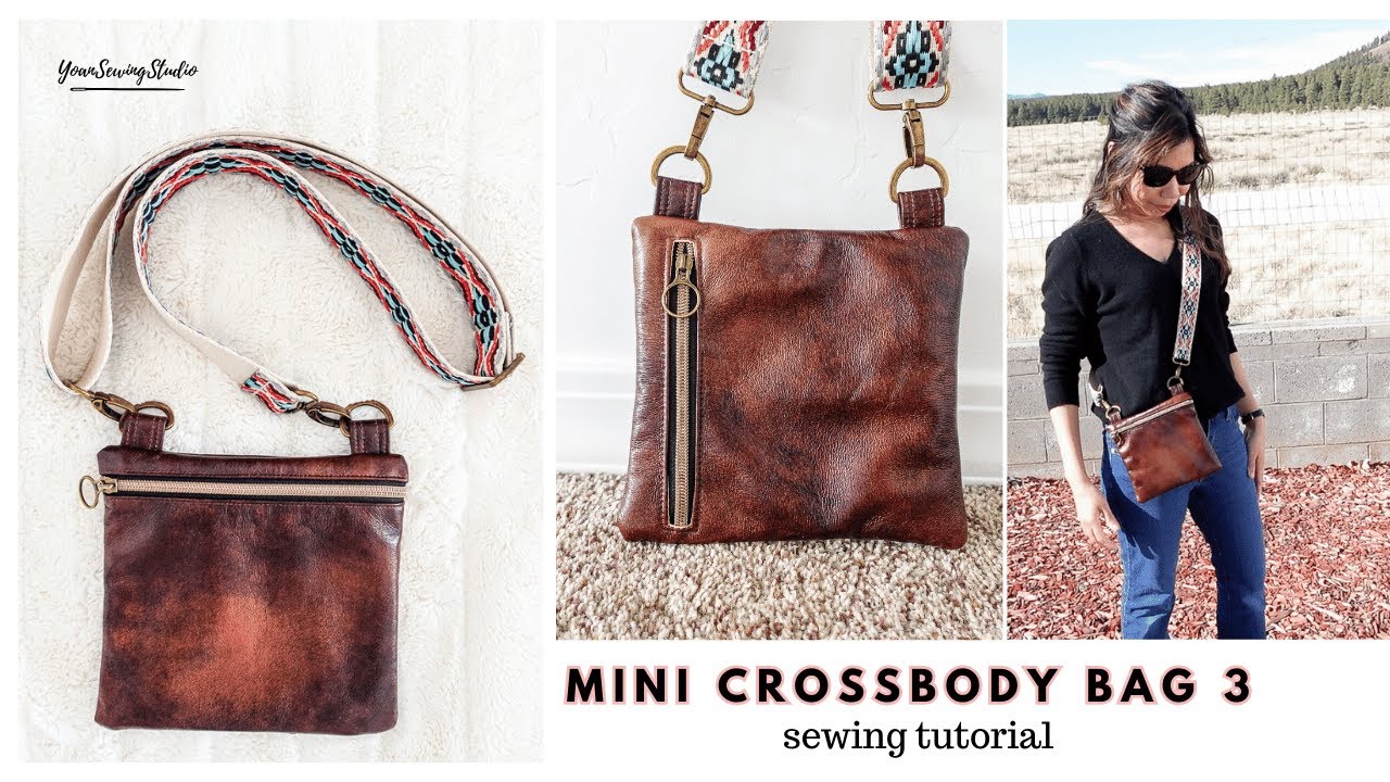 Mini Crossbody Bag 3 - Sewing Tutorial - Slim & compact