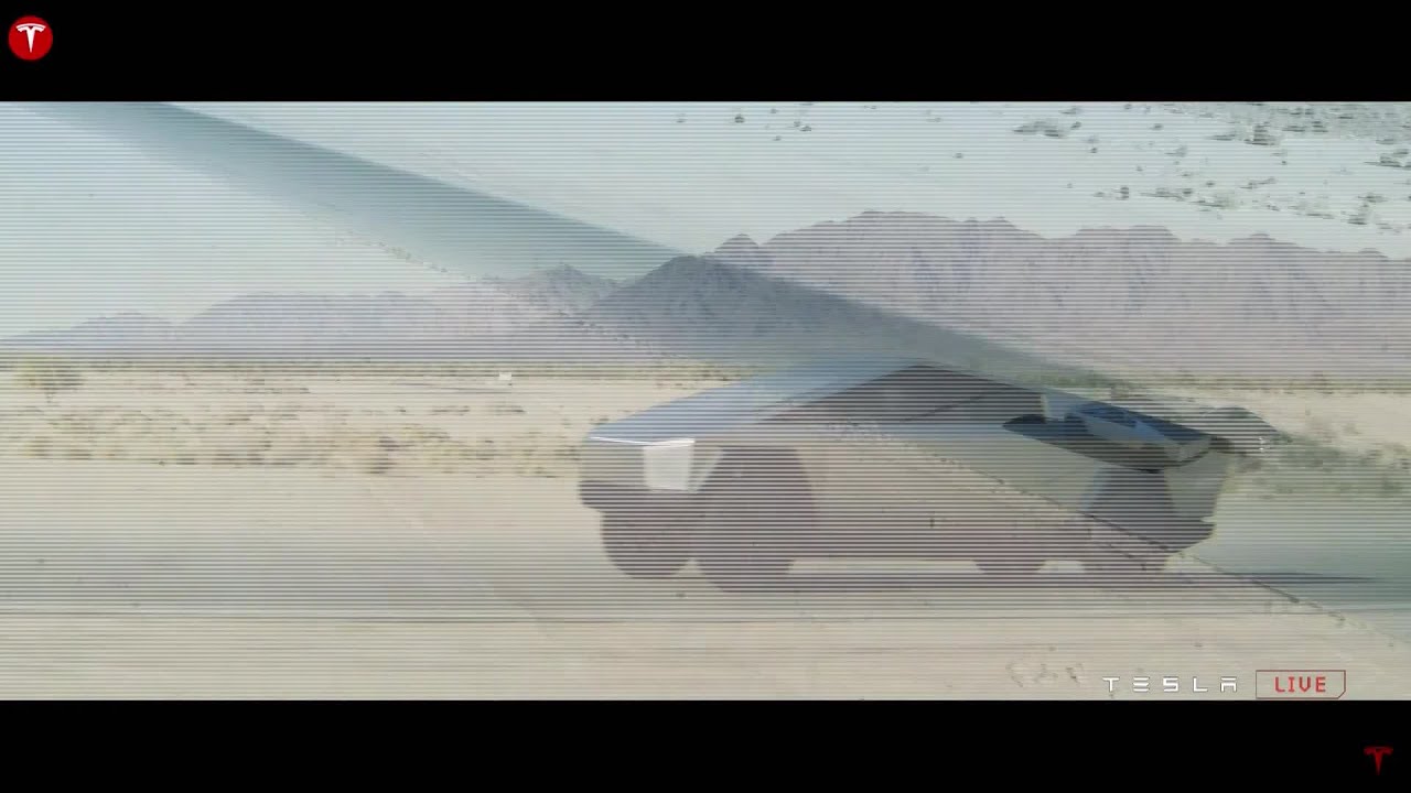 Stainless steel, broken glass and buzz, Tesla makes a pickup