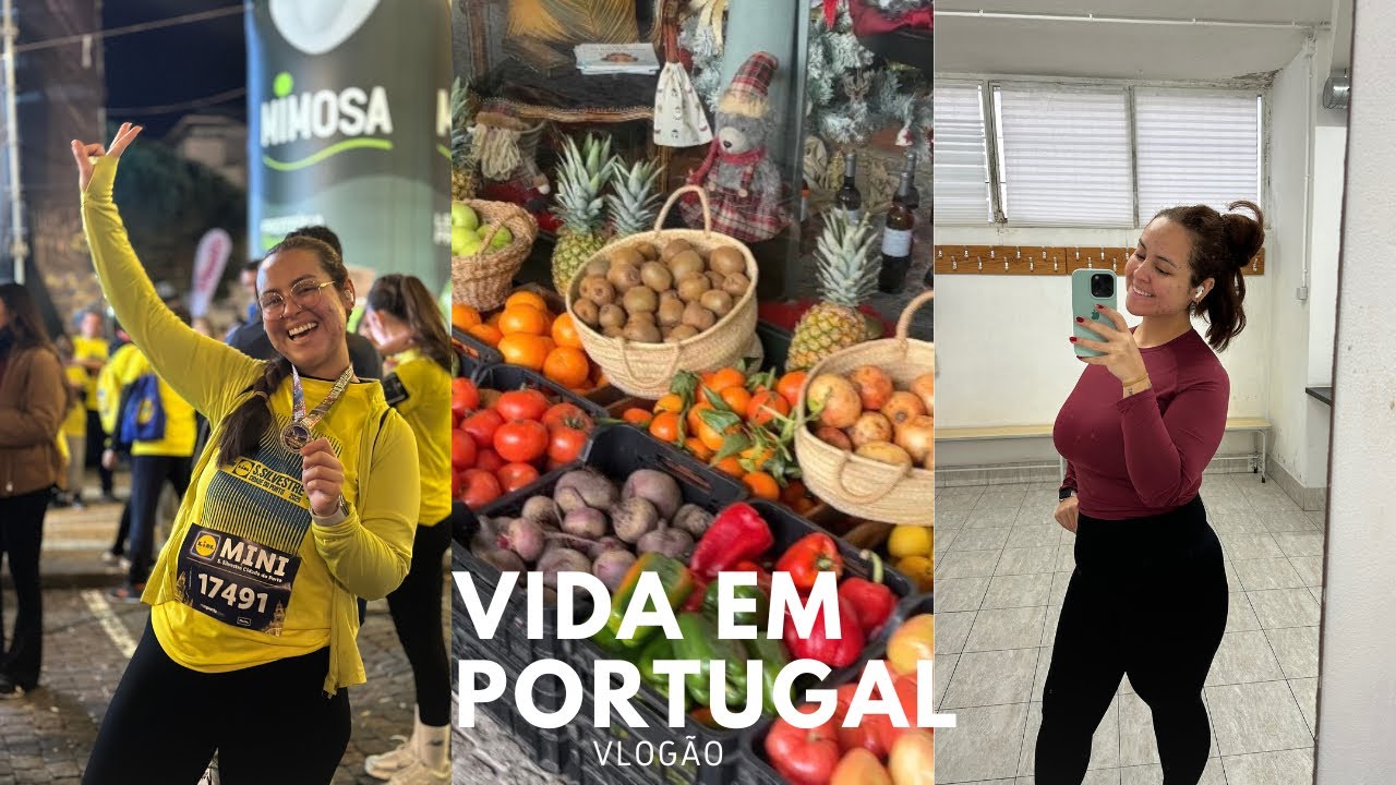 A vida acontecendo, rotina e corrida de São Silvestre em Portugal - VLOGÃO