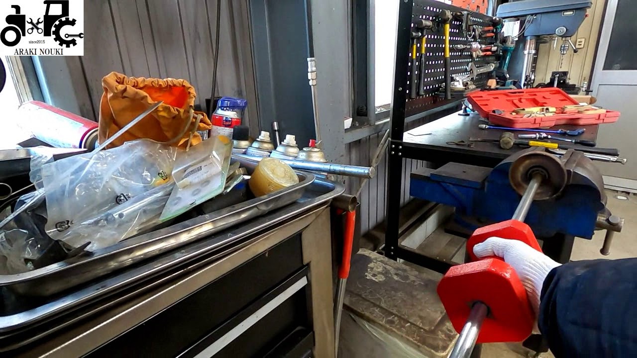 転輪のベアリング交換　他の交換方法ってありますか？　ヤンマーコンバイン