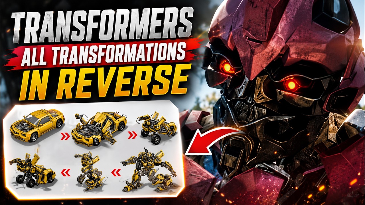 Transformers All Transformations In Reverse (READ DESCRIPTION)