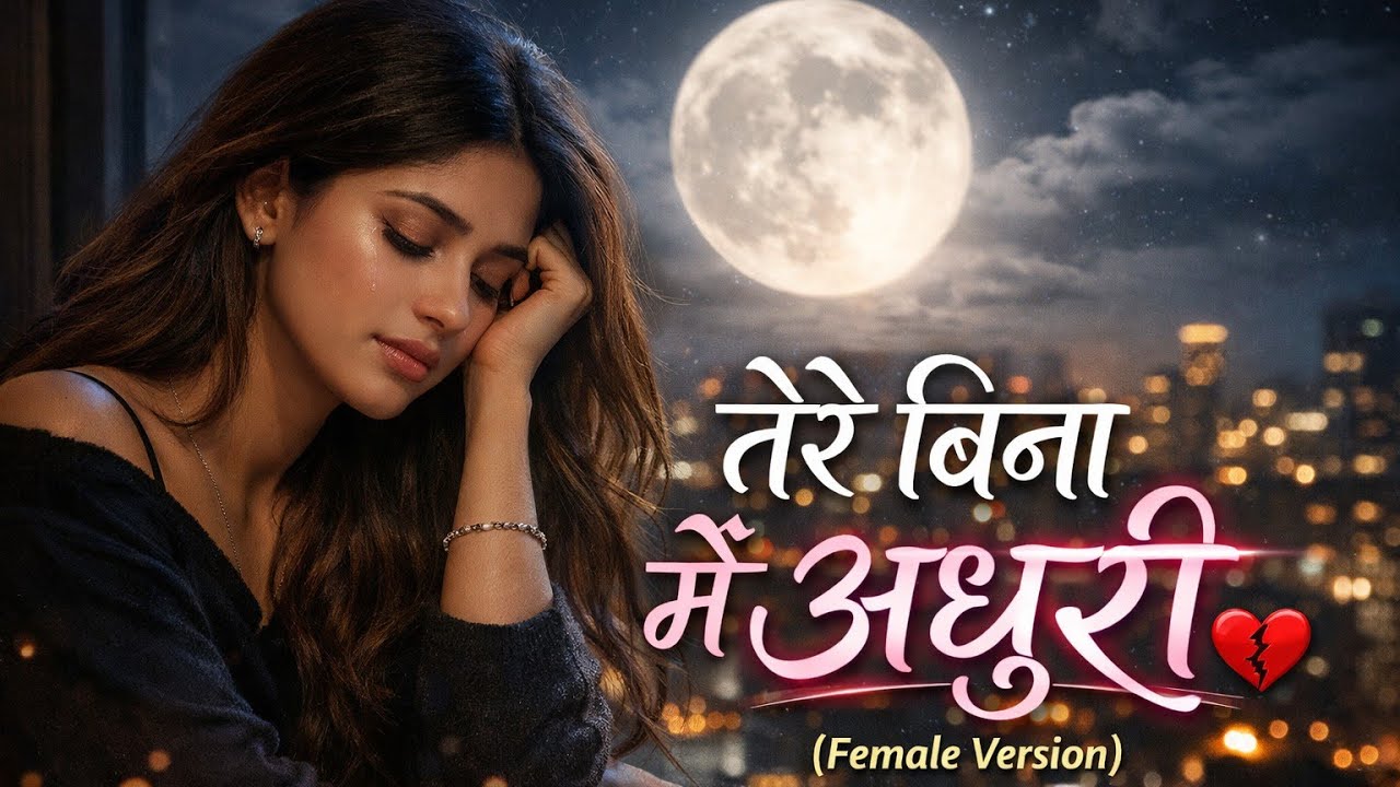 तेरे बिना मैं अधूरी 💔 | Female Version Sad Love Song | DJ Remix Beat | New Hindi Song 2026