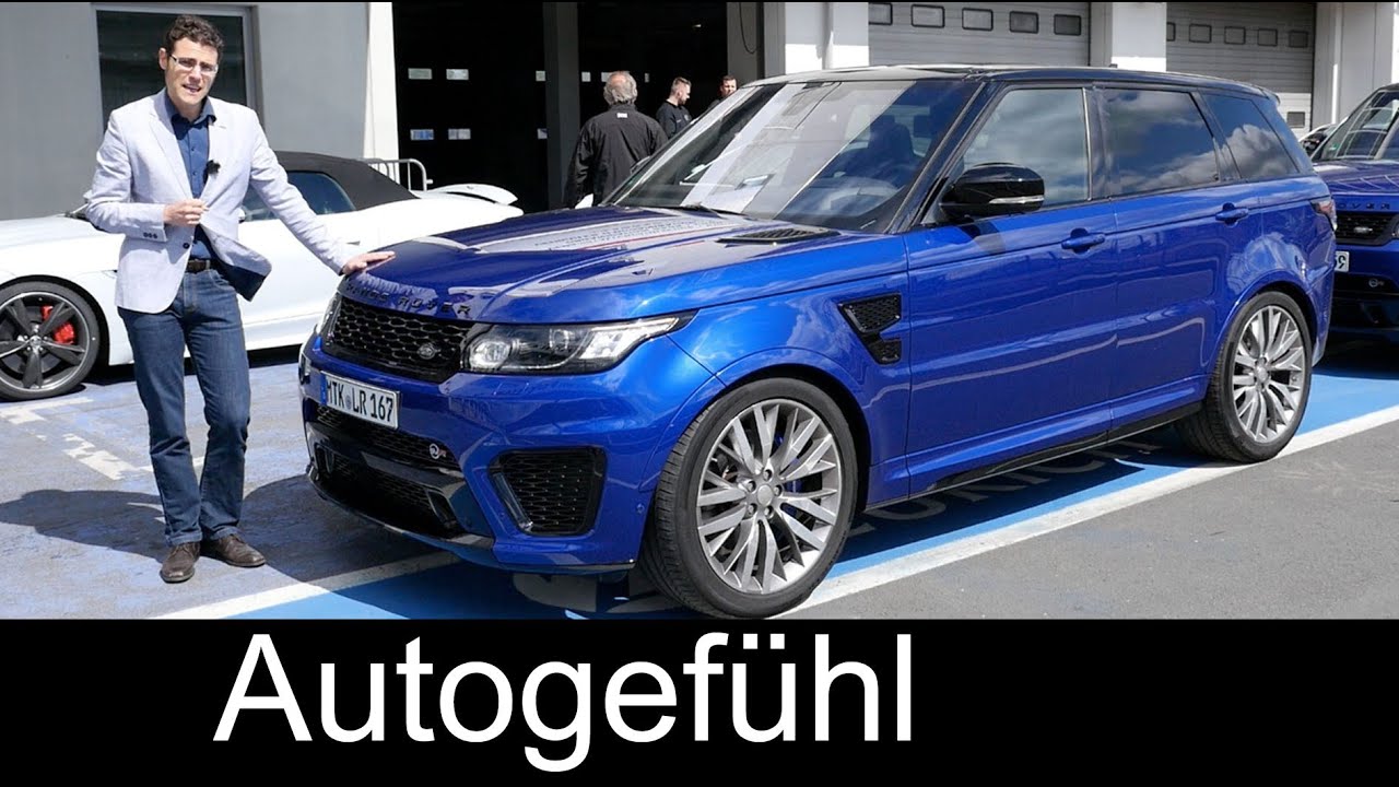 New Range Rover Sport SVR 550 hp V8 FULL REVIEW test driven Nürburgring racetrack - Autogefühl