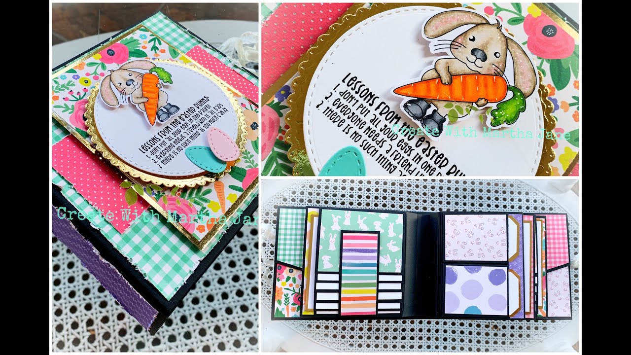 6 1/2 x 6 Easter Mini Album FULL TUTORIAL