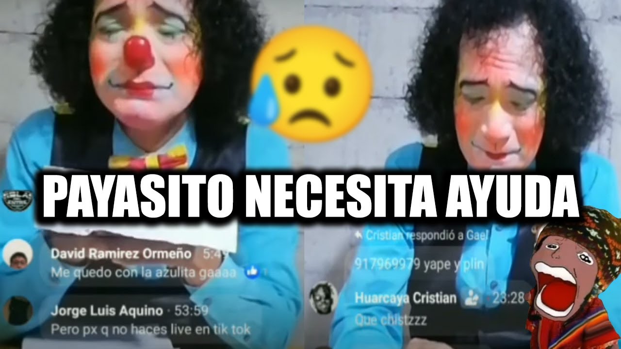 Payaso Carboncito nos necesita...