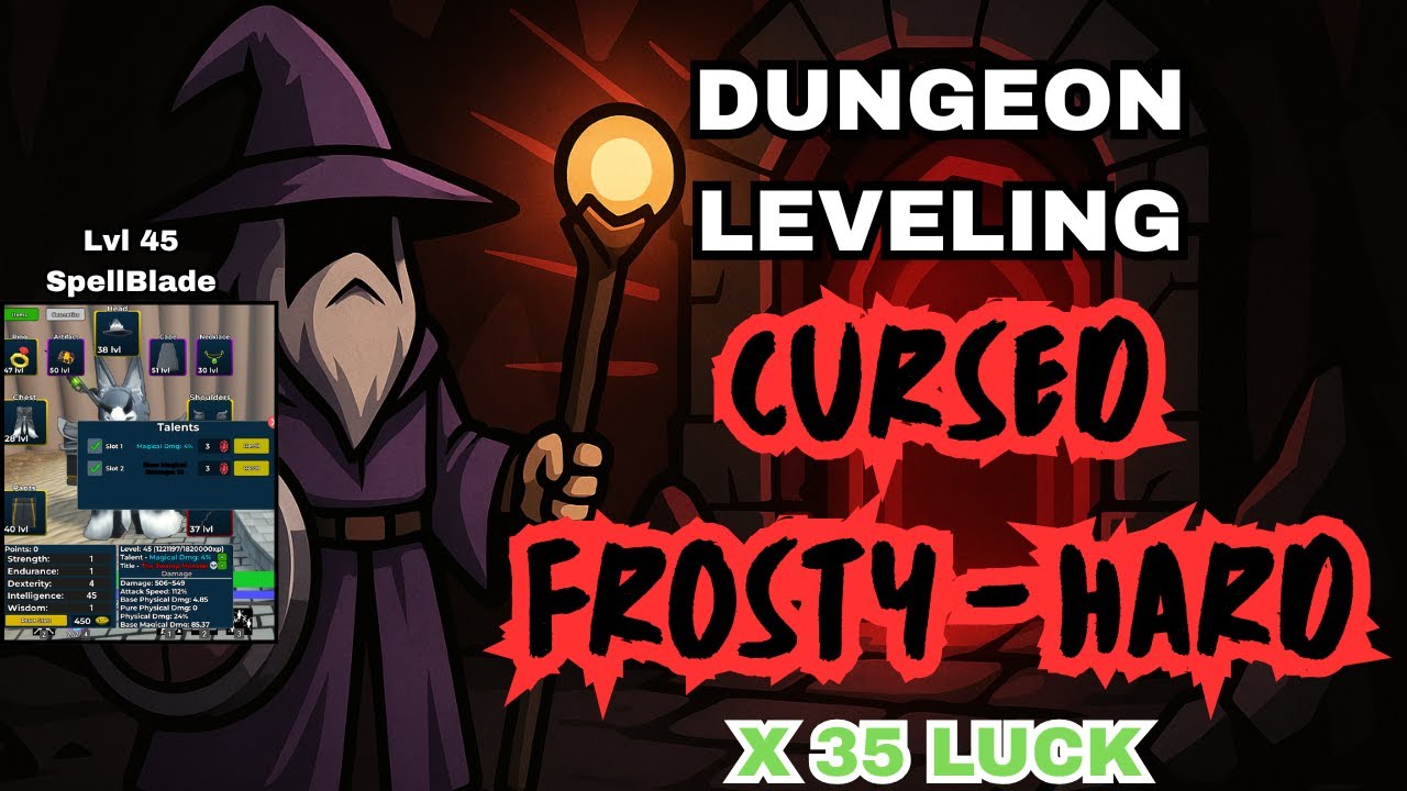 FOUND RARE CURSED DUNGEON in Dungeon Leveling!