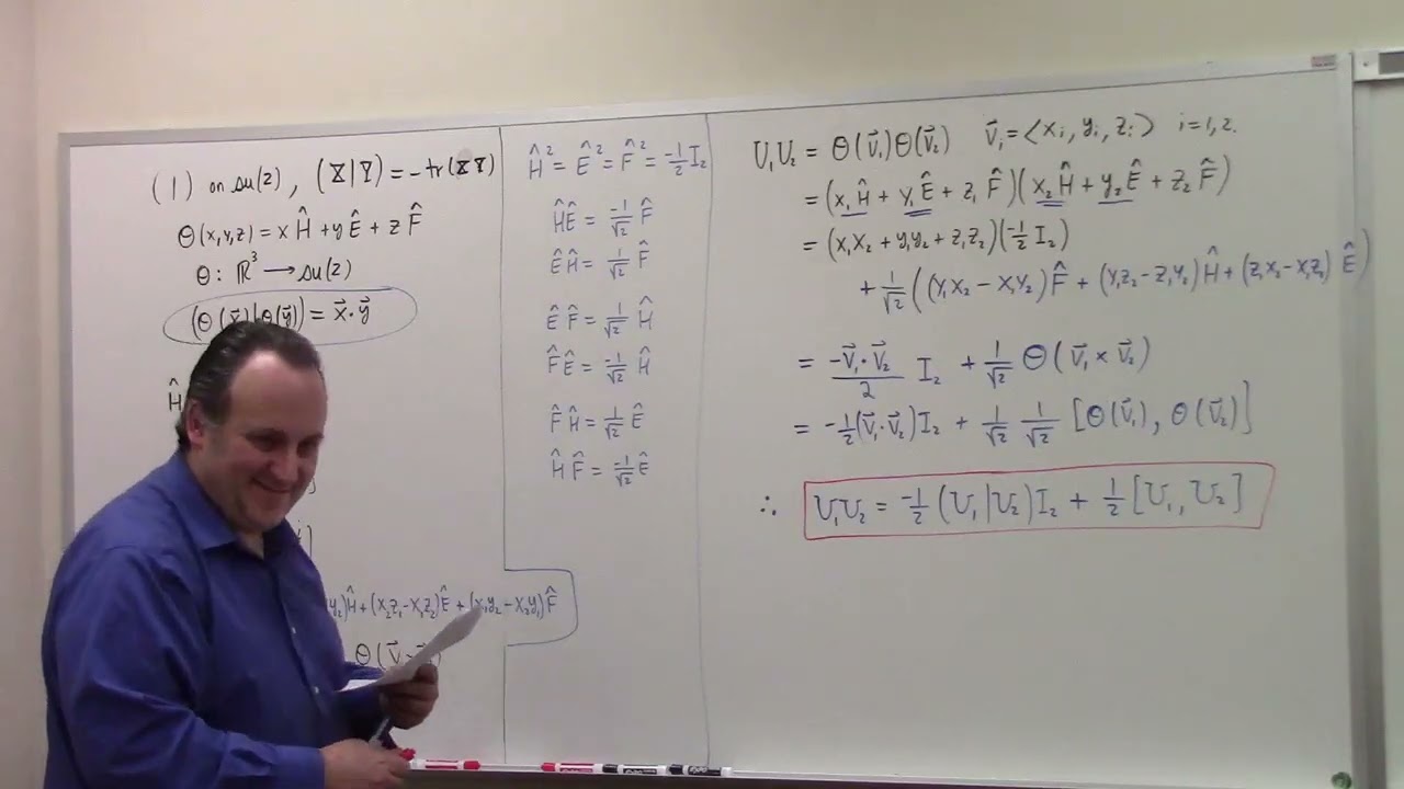 Matrix Groups: SU(2) homomorphism to SO(3) concluded? 2-18-26