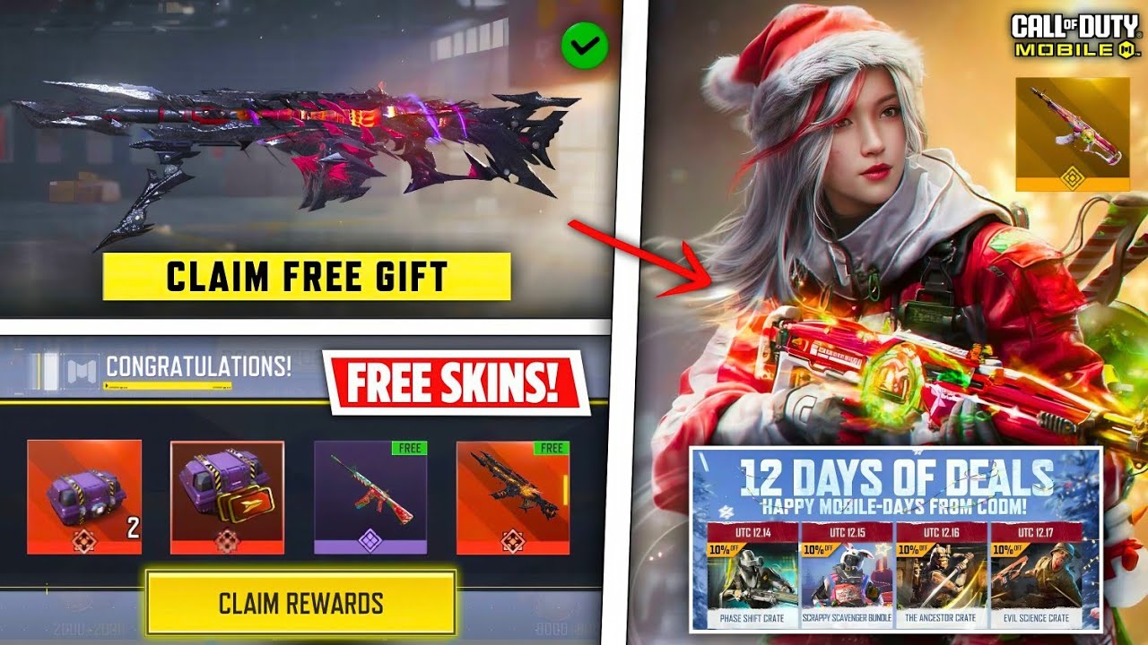 12 Days Of Deals | Claim FREE Mythic Gun Trials | Special Lucky Draw & Free Holiday Skins! CODM S11!