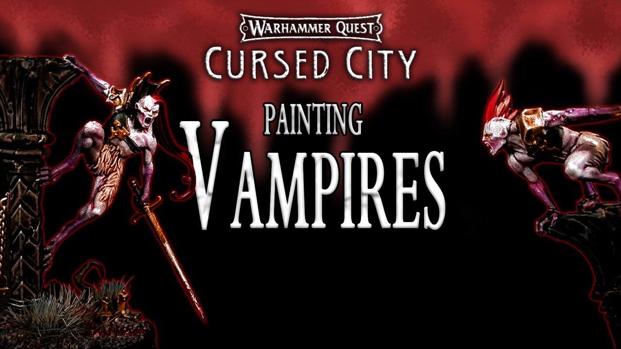 Painting Cursed City. Bats, Vampires and Vargskyr.