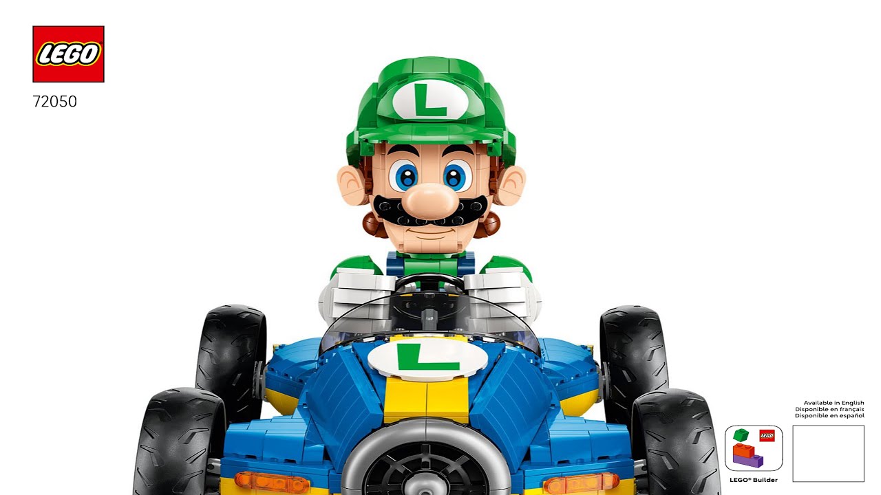 LEGO Instructions - Super Mario - 72050 - Mario Kart &ndash; Luigi & Mach 8 - Mario Kart