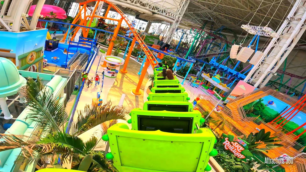 Nickelodeon Universe Slime Streak Coaster Ride | Nickelodeon Universe Theme Park 2022