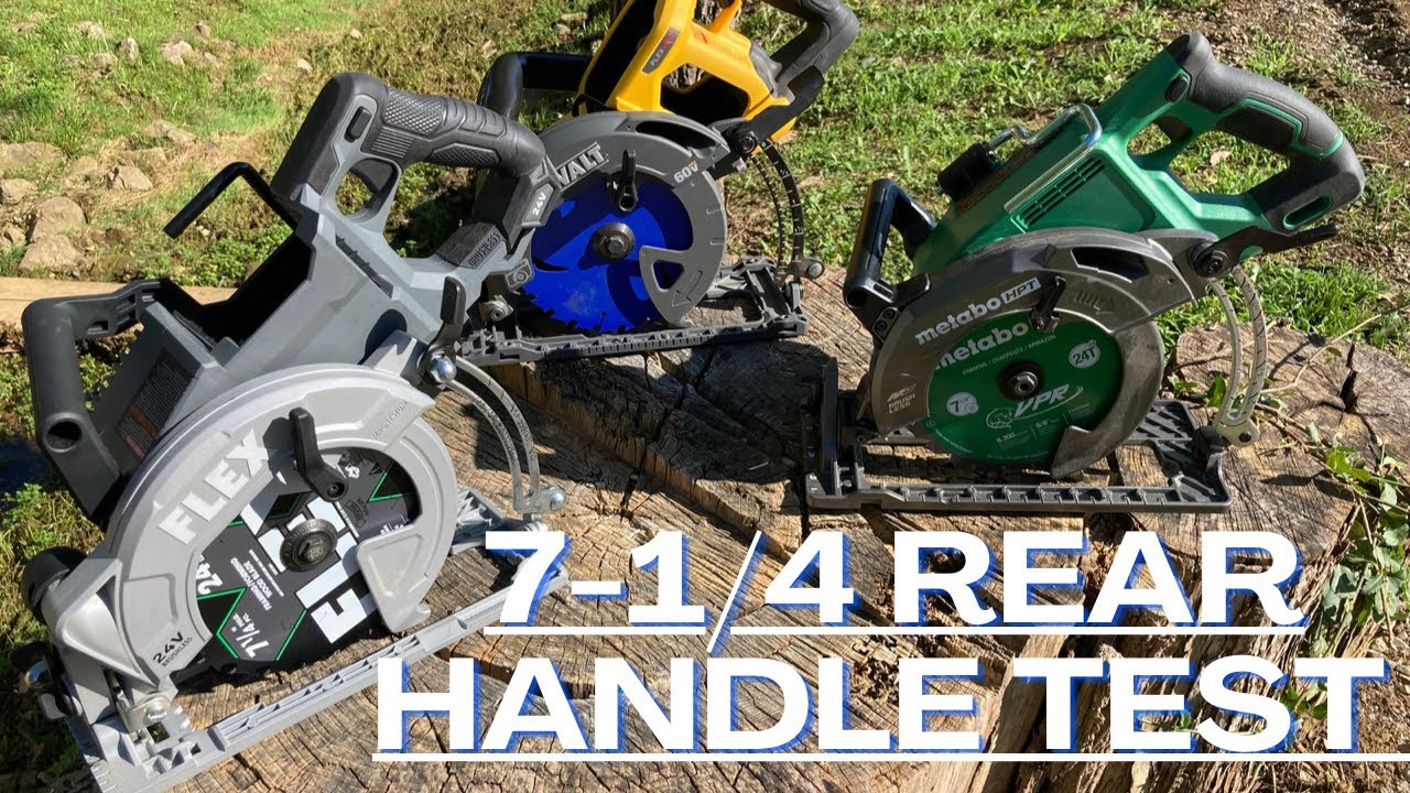 Rear Handle Circular Saw / Full Depth Cut Test / Dewalt Flexvolt / Flex Stacked Lithium / Metabo HPT