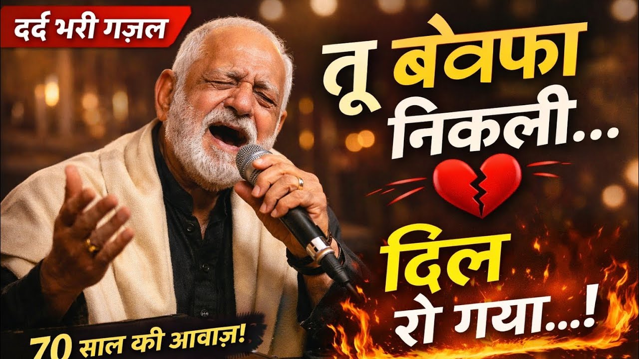 70 साल की उम्र में ऐसी दर्द भरी ग़ज़ल | तू बेवफा निकली | दिल रो गया | Mohan Raja Entertainment
