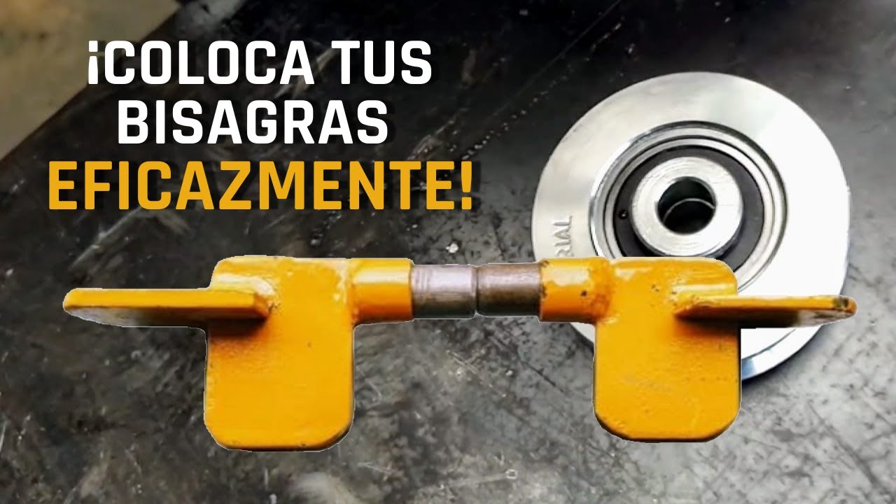 SENCILLO E INGENIOSO DISPOSITIVO PARA COLOCAR BISAGRAS