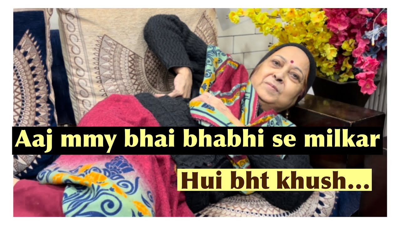 Aaj mmy bhai bhabhi se milkar hui bht khush…🙏