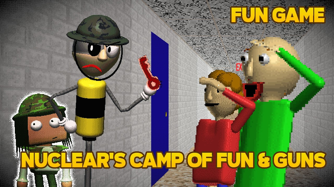 Become Army! | Nuclear's Camp of Funs & Guns [Baldi's Basics Mod]