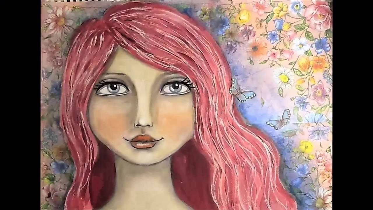 ❤ Free Printable - Drawing & Shading the face of a whimsical girl tutorial