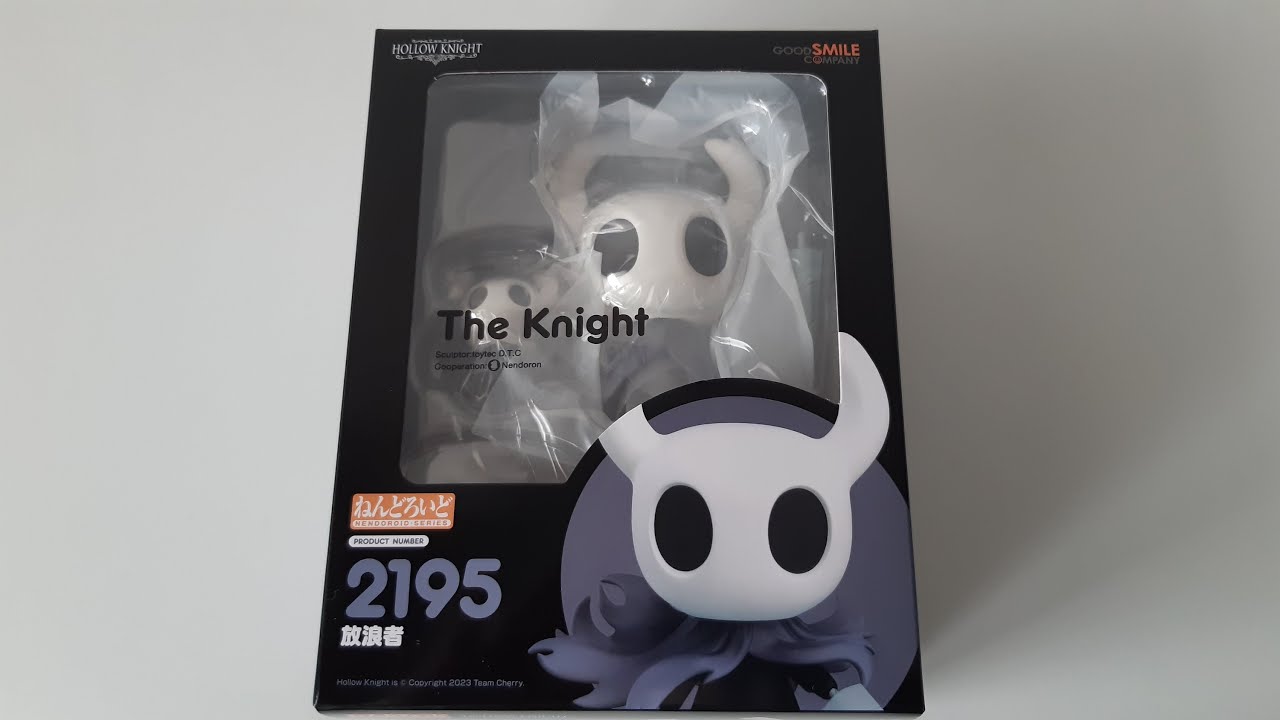Nendoroid Hollow Knight The Knight Figure unboxing ホロウナイトのザナイトのねんどろいど