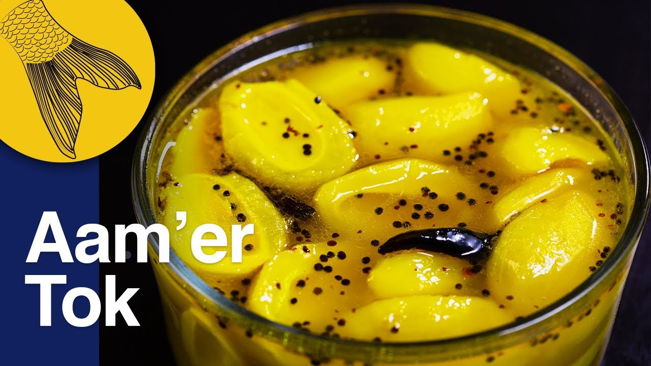 Aam&rsquo;er Tok or Amer Ambol&ndash;Easy Bengali Light Green Mango Chutney