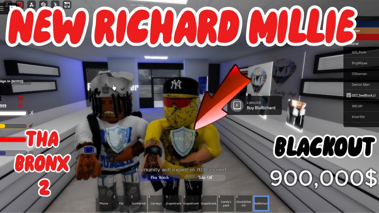 I SPENT 900K ON THE NEW BLACKOUT RICHARD MILLIE AFTER UPDATE | MOST EXPENSIVE WATCH IN GAME (ROBLOX)