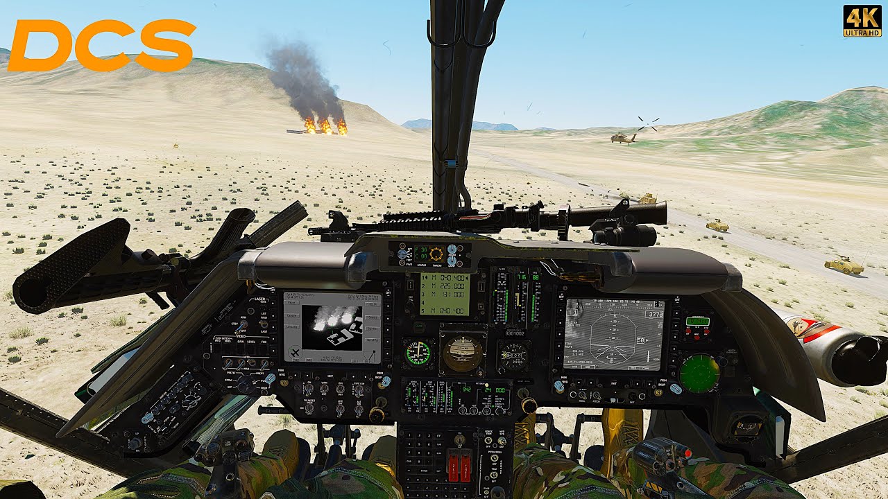 OH-58D Kiowa Warrior Hellfire Attack | Convoy Escort | Afghanistan Operations