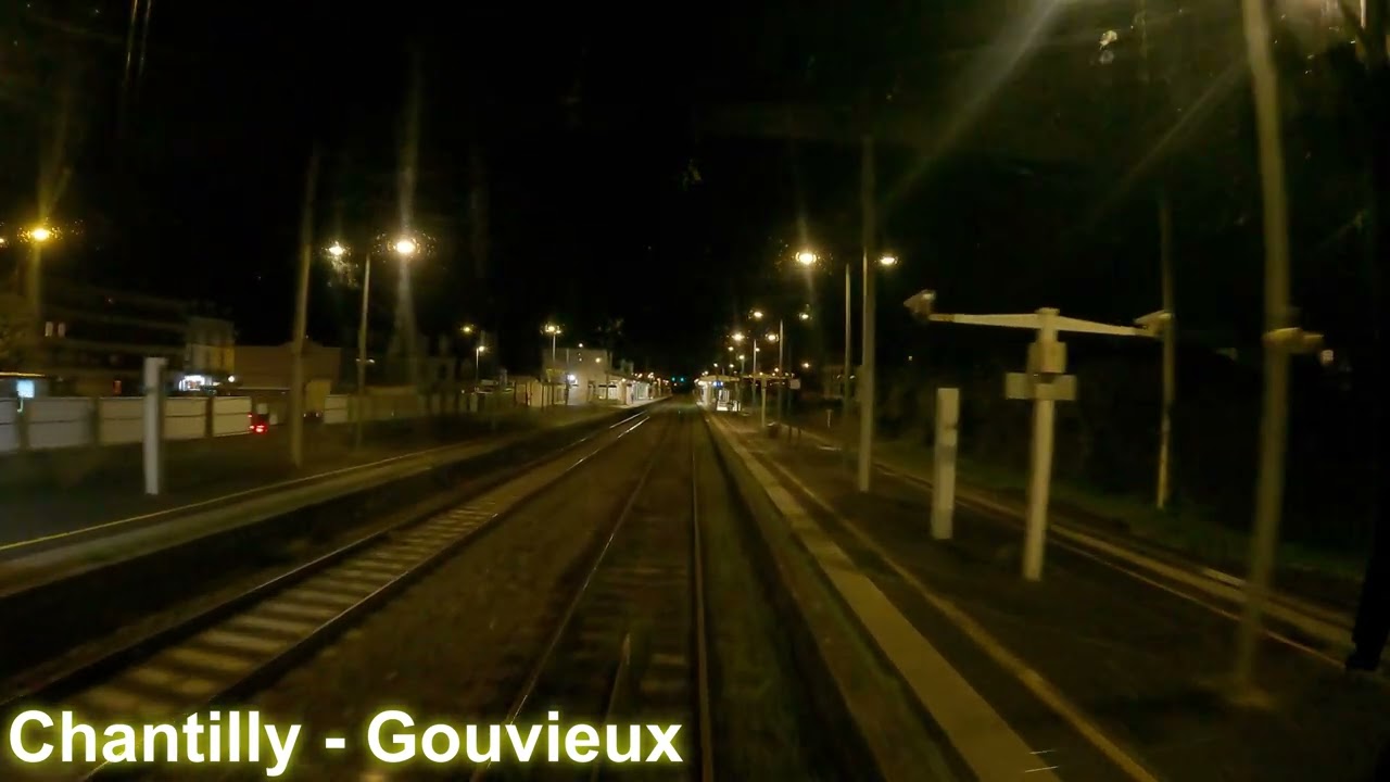[Cab Ride] RER D Creil à Corbeil - Essonnes via Evry Courcouronnes [Semi-Direct] (Nuit)