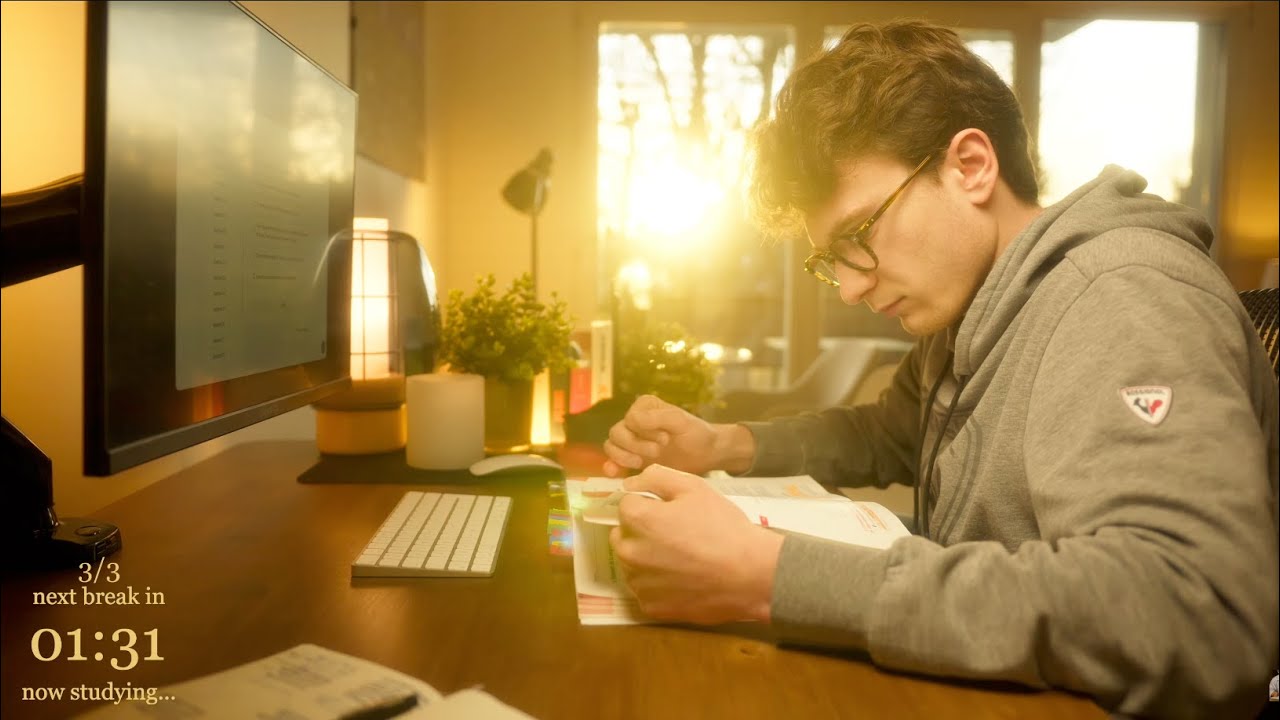 5-HOUR | Study With Me | Two breaks, No music, Deep work