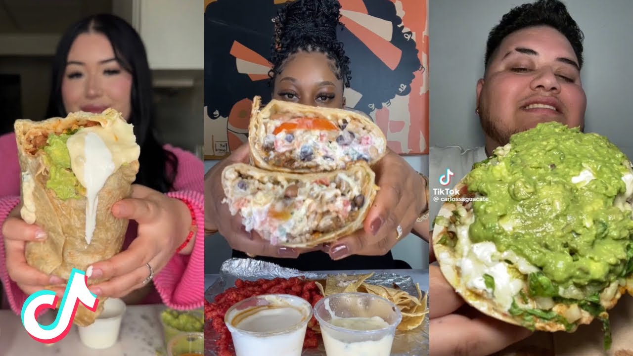CHIPOTLE TikTok Mukbang Compilation #1