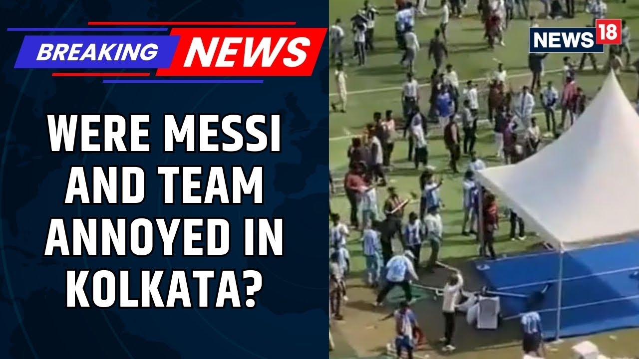 Viral Video Shows Messi’s Team Frustrated as They Raise Concerns to DG Rajiv Kumar | News18