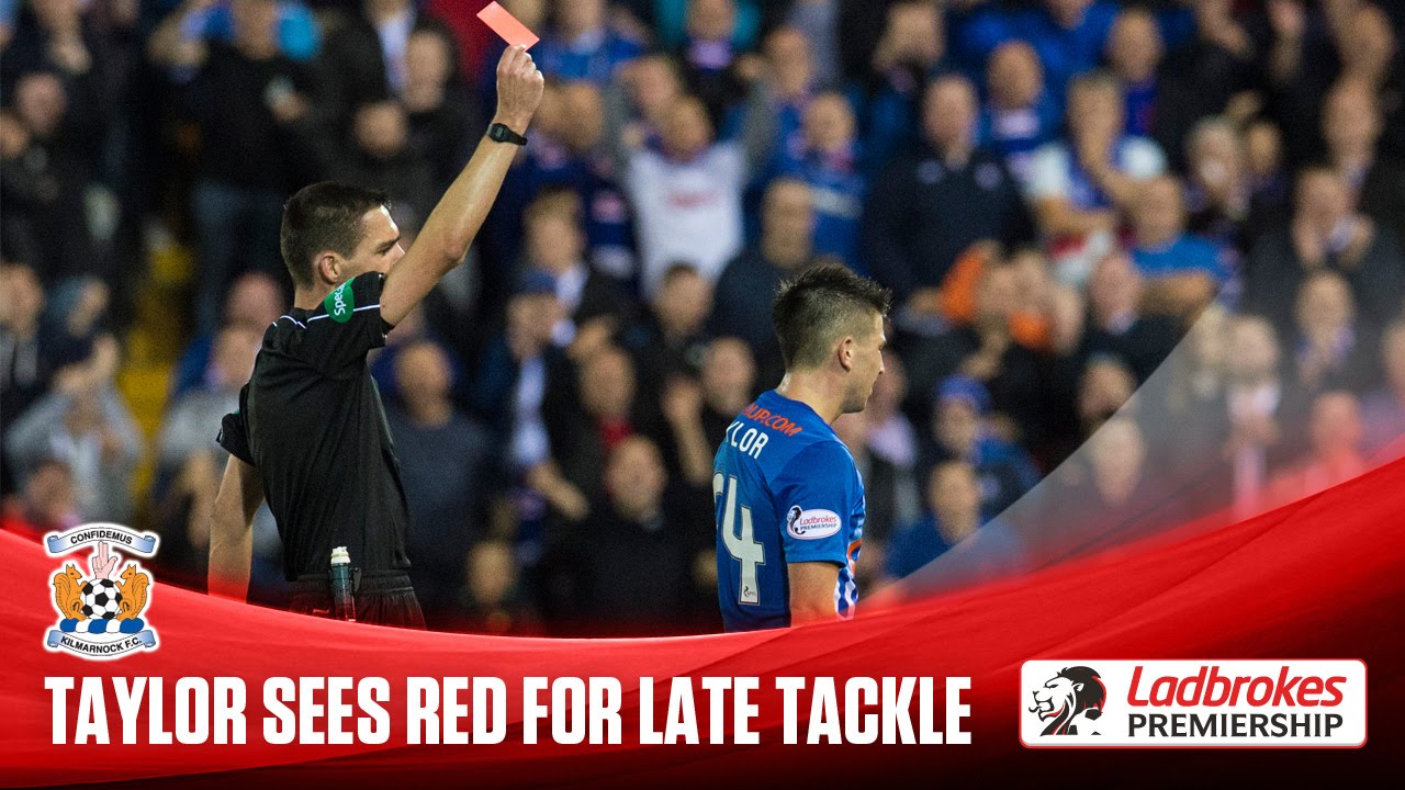 Taylor sent off for late challenge on Barton