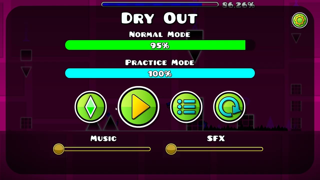 Dry out is actually easier than Stereo Madness