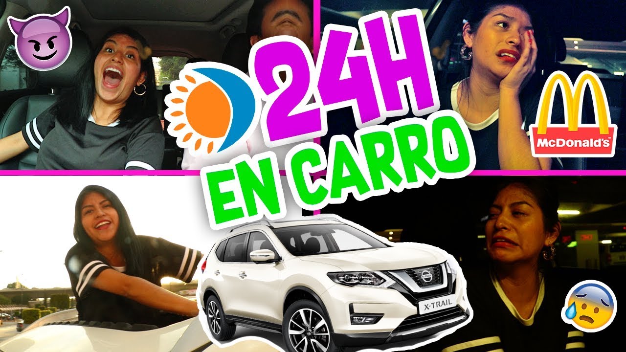 ⏱ 24 HORAS ENCERRADA EN Un AUTO 🚘 Me dejaron SOLA 😪 Conny - Vloggeras Fantásticas