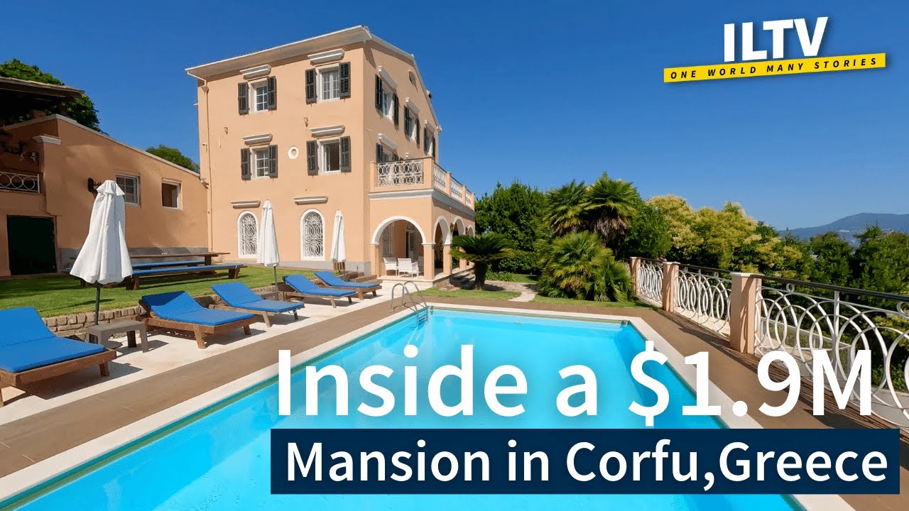 Step Inside This Lavish $1.9M Mansion in Corfu, Greece