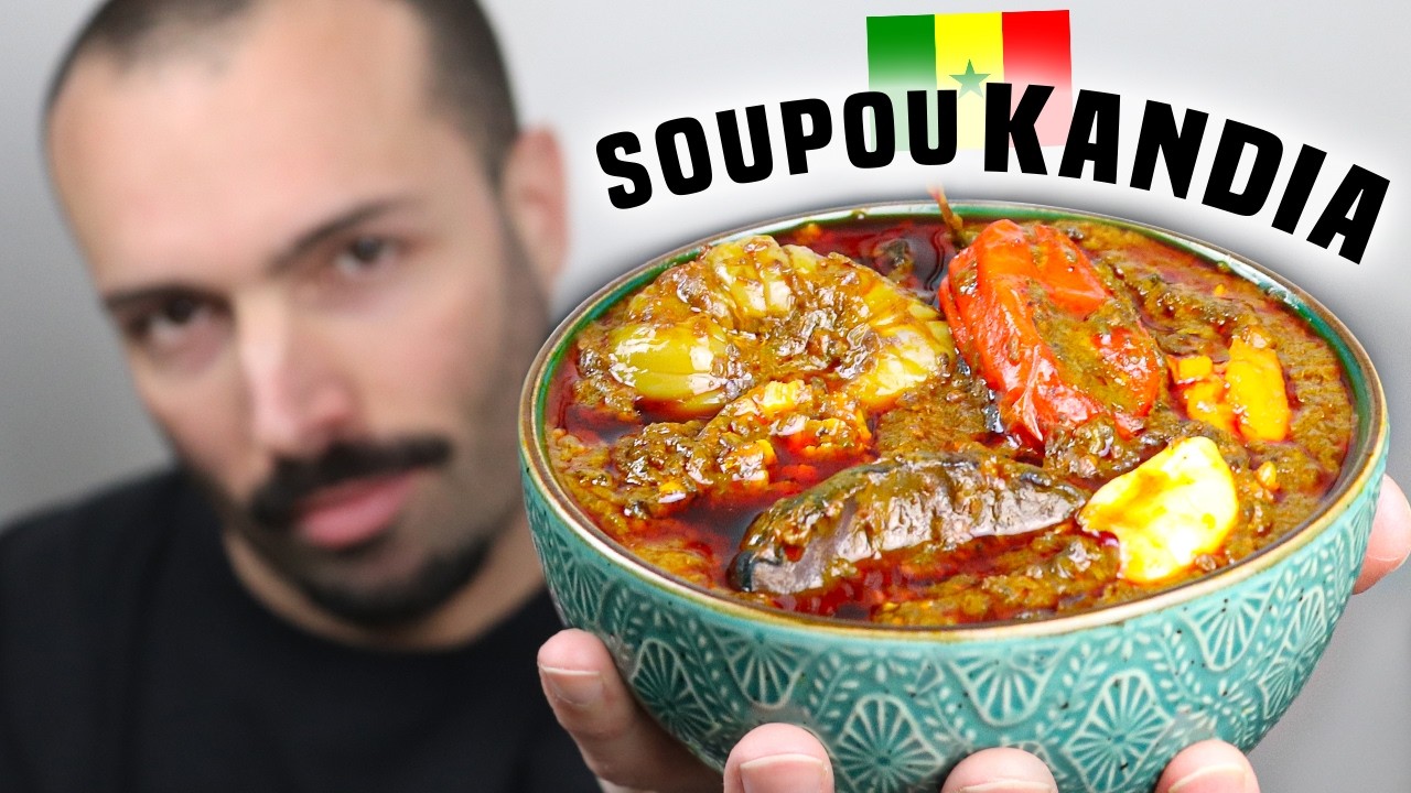 La Recette du SOUPOU KANDIA (Sauce Gombo à l'Huile de Palme) SOUPE