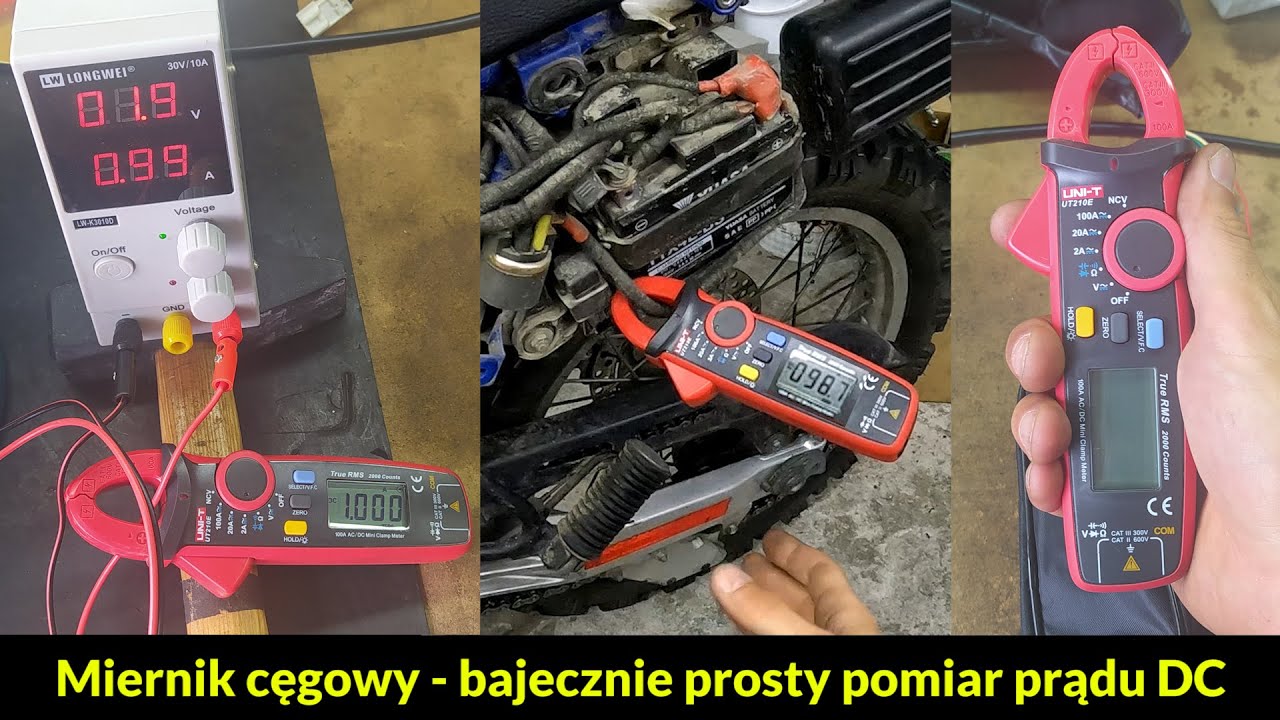 Токоизмерительные клещи постоянного тока UT210E — небольшой тест, измерение пускового тока и заря...