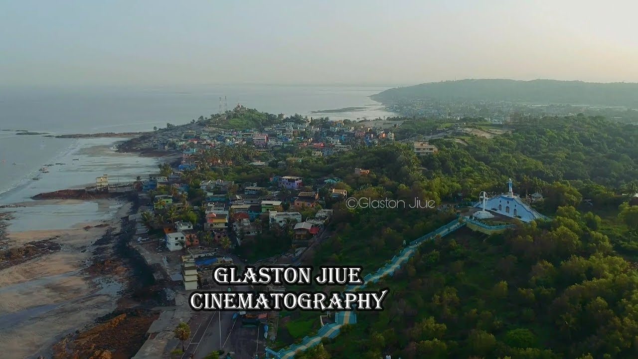 Velankanni Feast 2018, Uttan Arial view beautiful statues & church flag balloons rosary procession