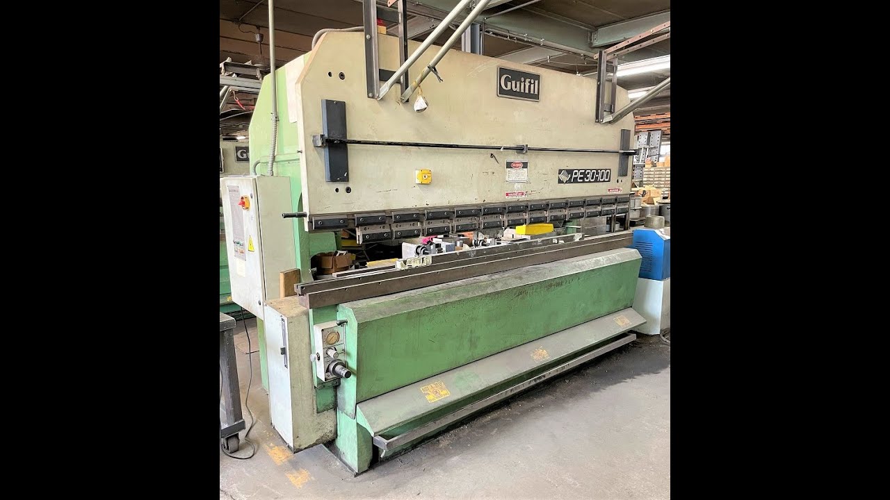 110 ton X 10' Guifil PE30-100 Hydraulic CNC Press Brake (1990)