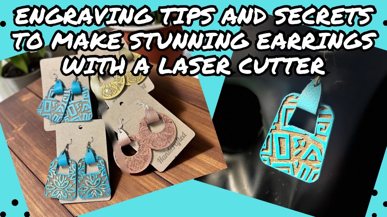 Engraving Secrets in Making Color Laser Engraved Earrings #laserearrings #engravedearrings #engraved
