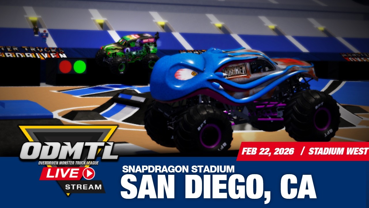 LIVE: SAN DIEGO, CA // OVERDRIVEN MONSTER TRUCK LEAGUE