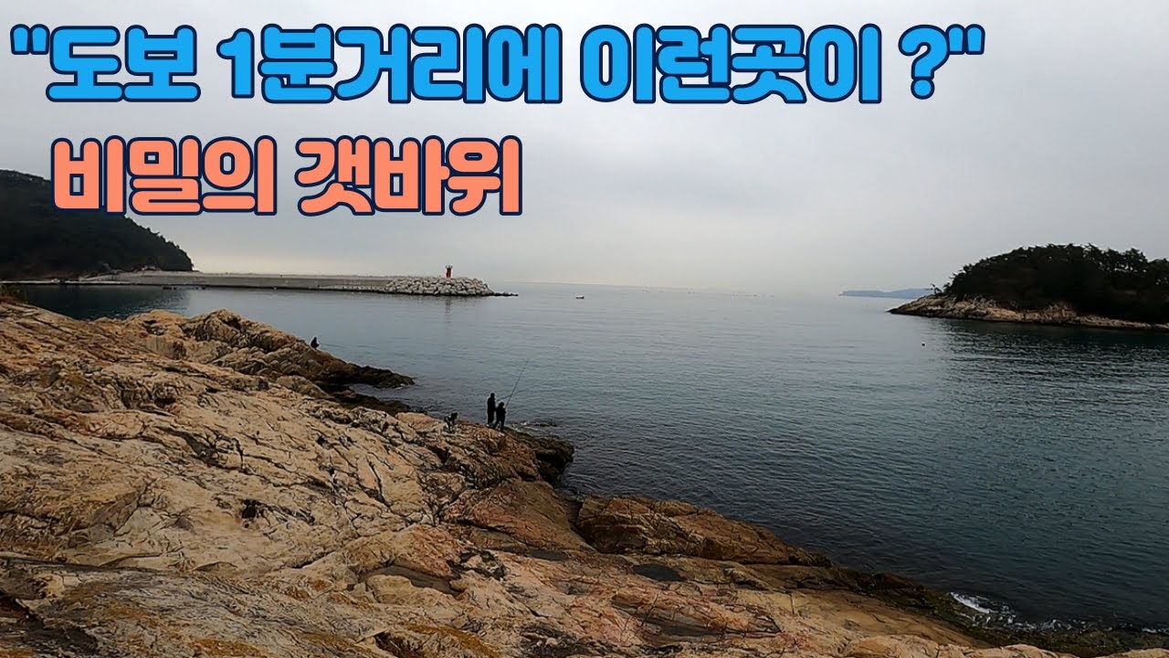 비밀의 갯바위 내항에서 도보1분이면 갈수있다고??  feat.소계방파제