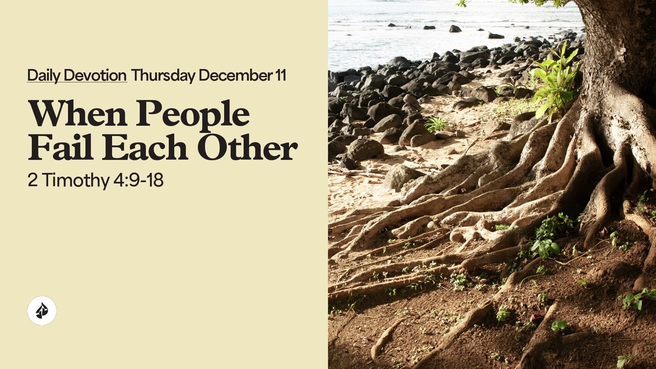 When People Fail Each Other – Daily Devotional