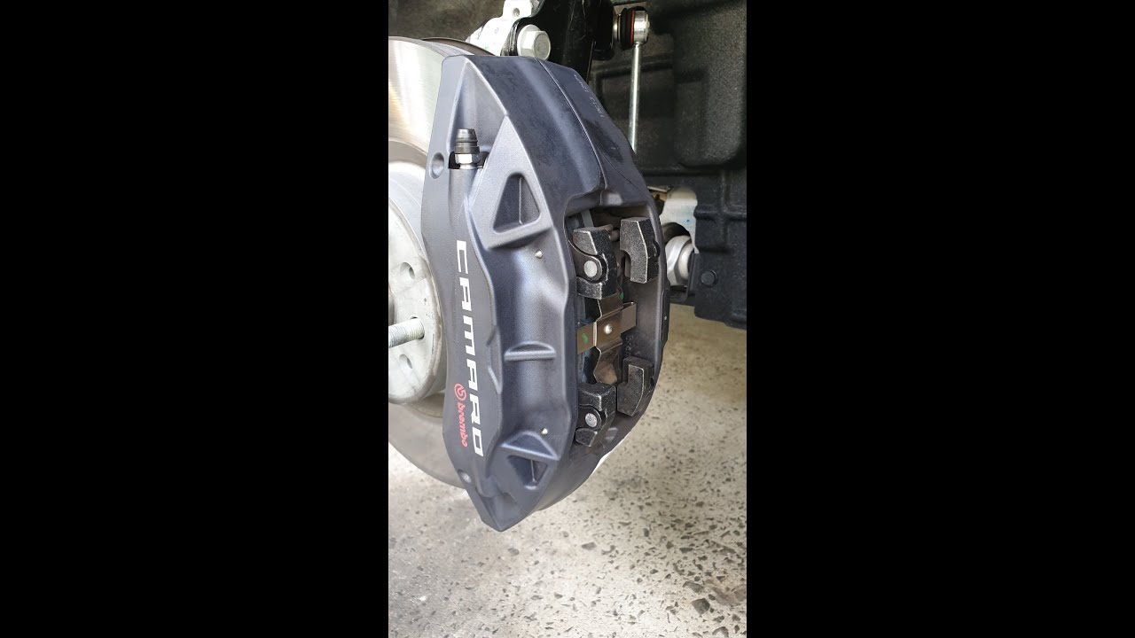 6th gen Camaro SS front brake pad replacement
