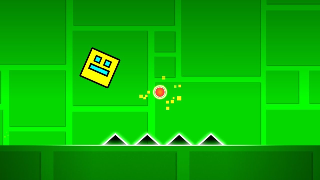 Geometry Dash, But Every Orb Is Red