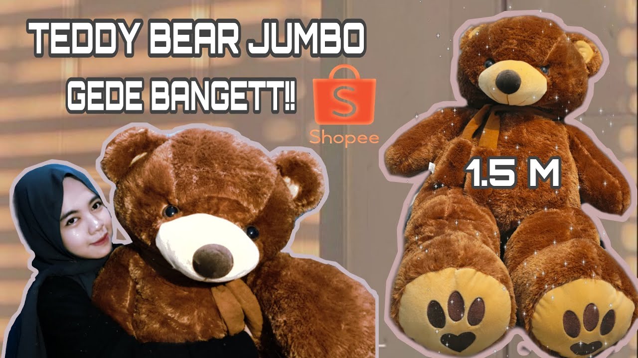 SHOPEE HAUL || UNBOXING BONEKA JUMBO GEDE BANGET!!