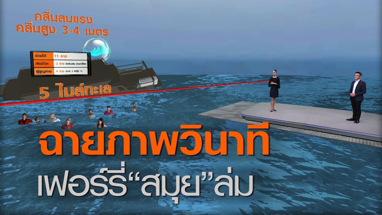 ฉายภาพวินาที เฟอร์รี่“สมุย”ล่ม  | TNN ข่าวค่ำ | 03 ส.ค. 63
