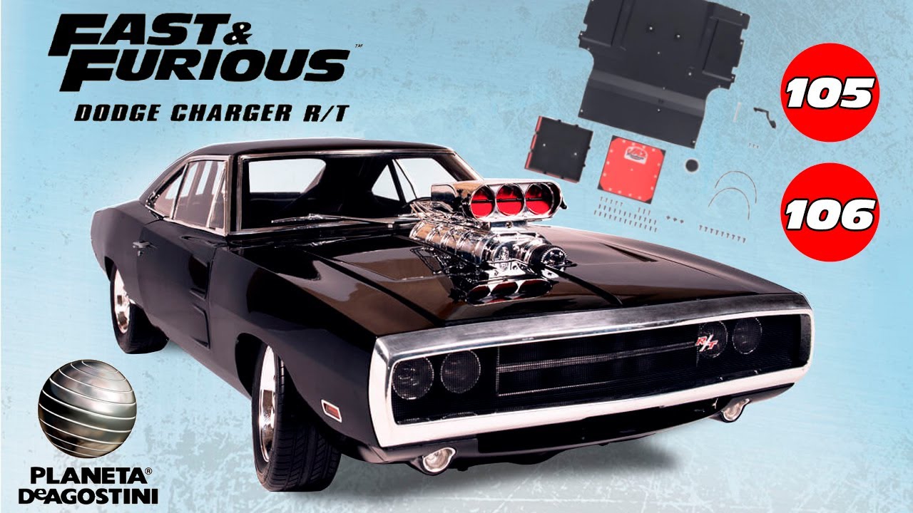 DODGE CHARGER R/T - N° 105 106 - ESCALA 1/8 - PLANETA DEAGOSTINI